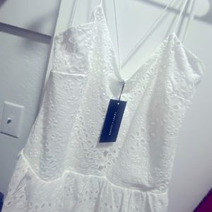 White crisscross back Tommy Hilfiger dress